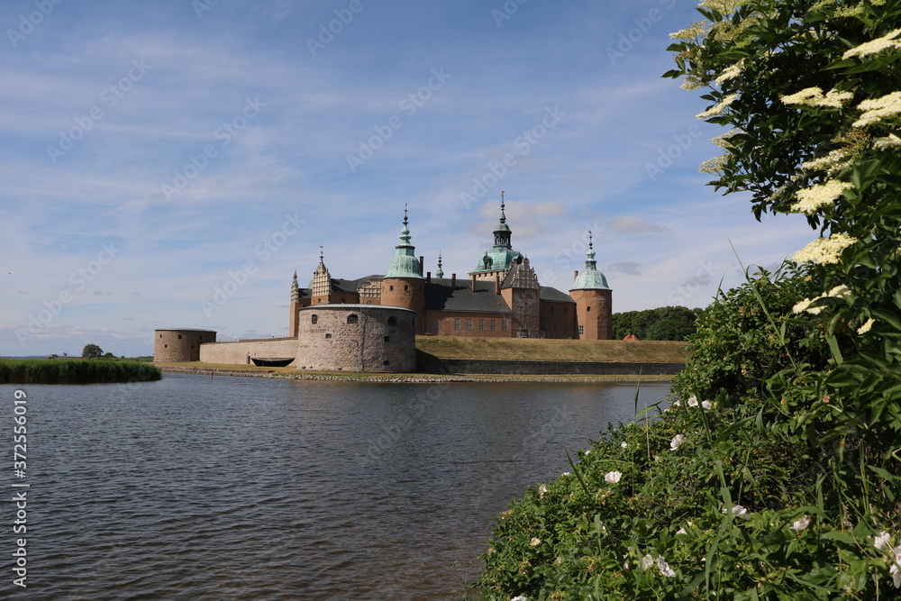 Summer at Castle of Kalmar in Sweden