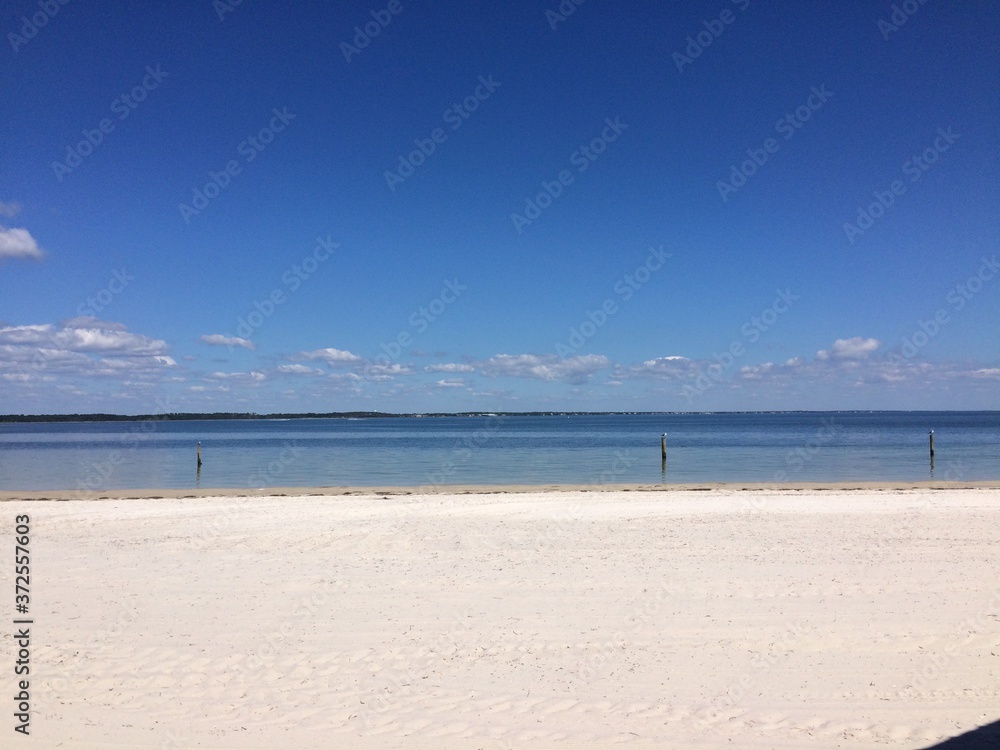 white Florida sandy beach
