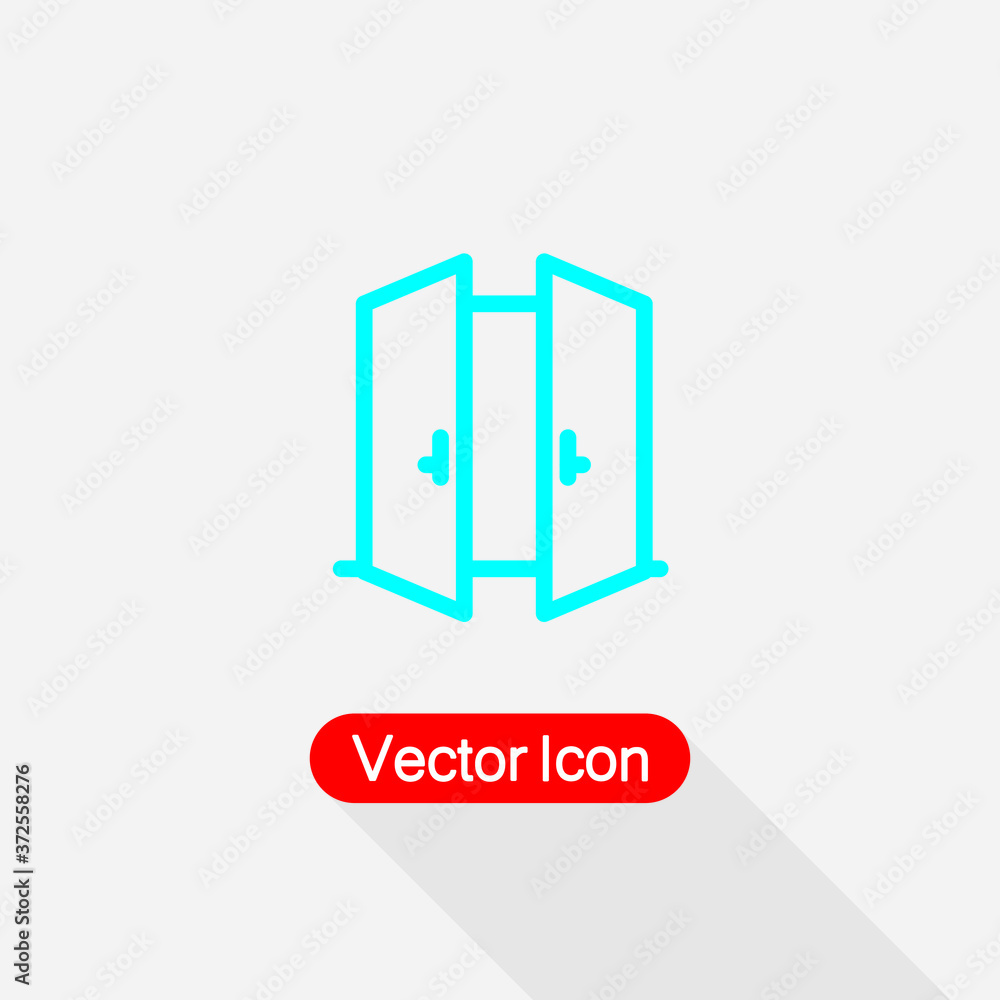 Opened Door Icon Vector Illustration Eps10 Opened Door Icon Vector Illustration Eps10