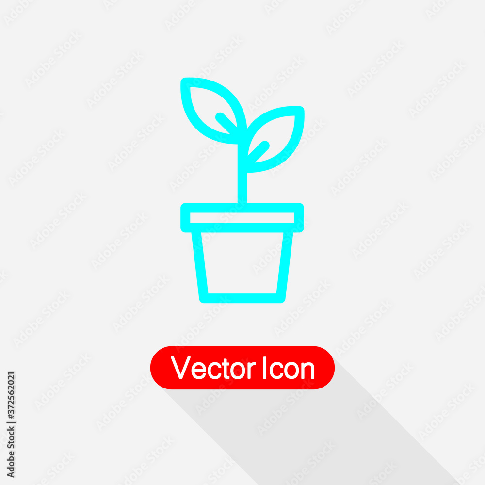 Potted Plant Icon Vector Illustration Eps10 Potted Plant Icon Vector Illustration Eps10