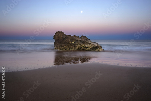 sunset on the beach