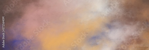 decorative abstract painting background texture with rosy brown, old mauve and pastel gray colors and space for text or image. can be used as horizontal header or banner orientation