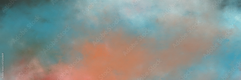 beautiful abstract painting background graphic with gray gray and teal blue colors and space for text or image. can be used as header or banner