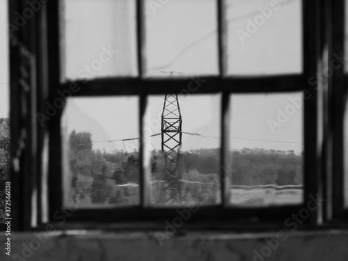 window in the dark