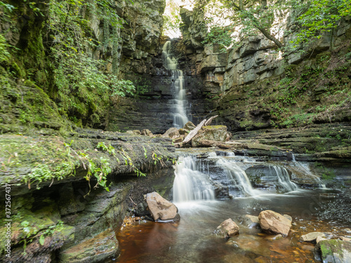 Mill Gill Force Mill Gill Force is one of the Yorkshire Dales National Park 's secret gems. This picturesque waterfall is easy to reach yet remains relatively unknown by most visitors photo