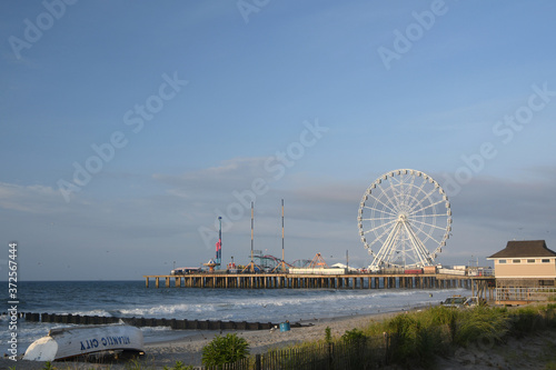 Atlantic City NJ FAMOUS BEACH RESORT with the Frerris Wheel. 