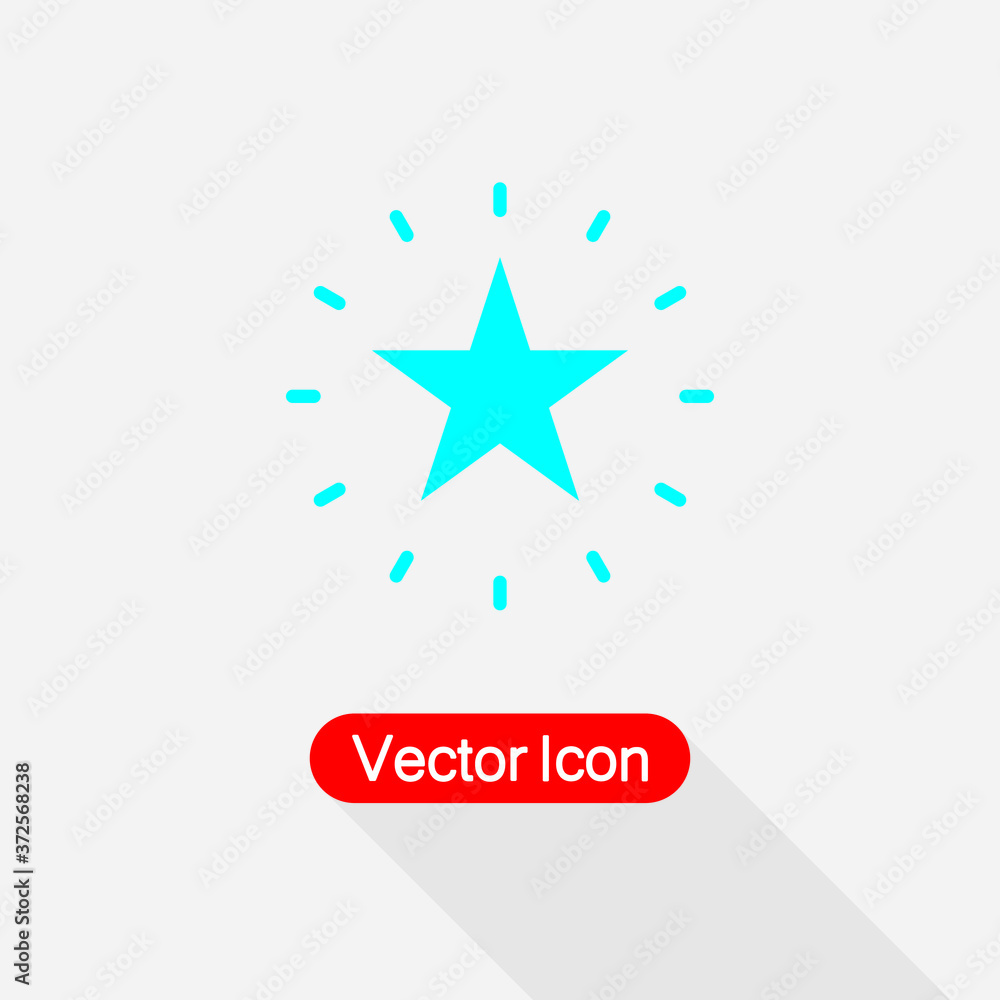 Obraz premium Shiny Star Icon Vector Illustration Eps10