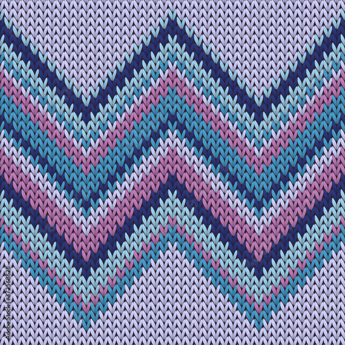 Stylish zig zal lines knitting texture geometric 