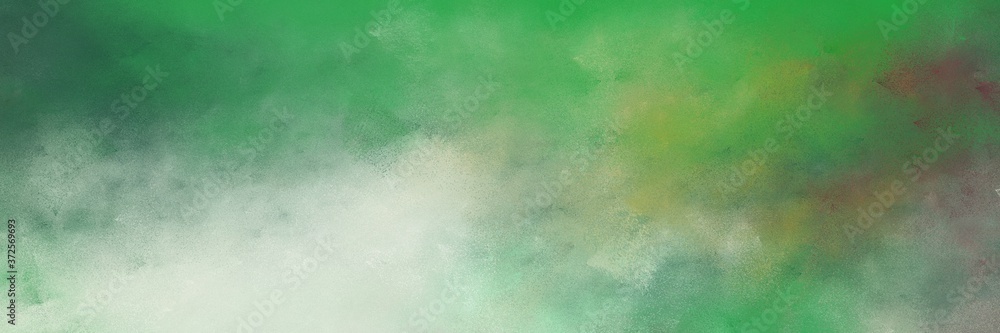 awesome gray gray, pastel gray and sea green colored vintage abstract painted background with space for text or image. can be used as horizontal background graphic - obrazy, fototapety, plakaty 