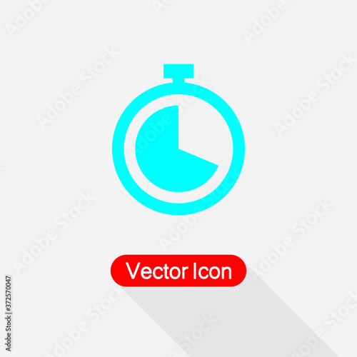 Timer Icon, Stopwatch Icon Vector Illustration Eps10