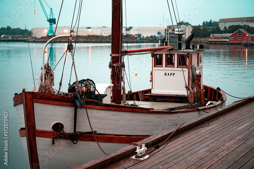 wooden boat detail photo