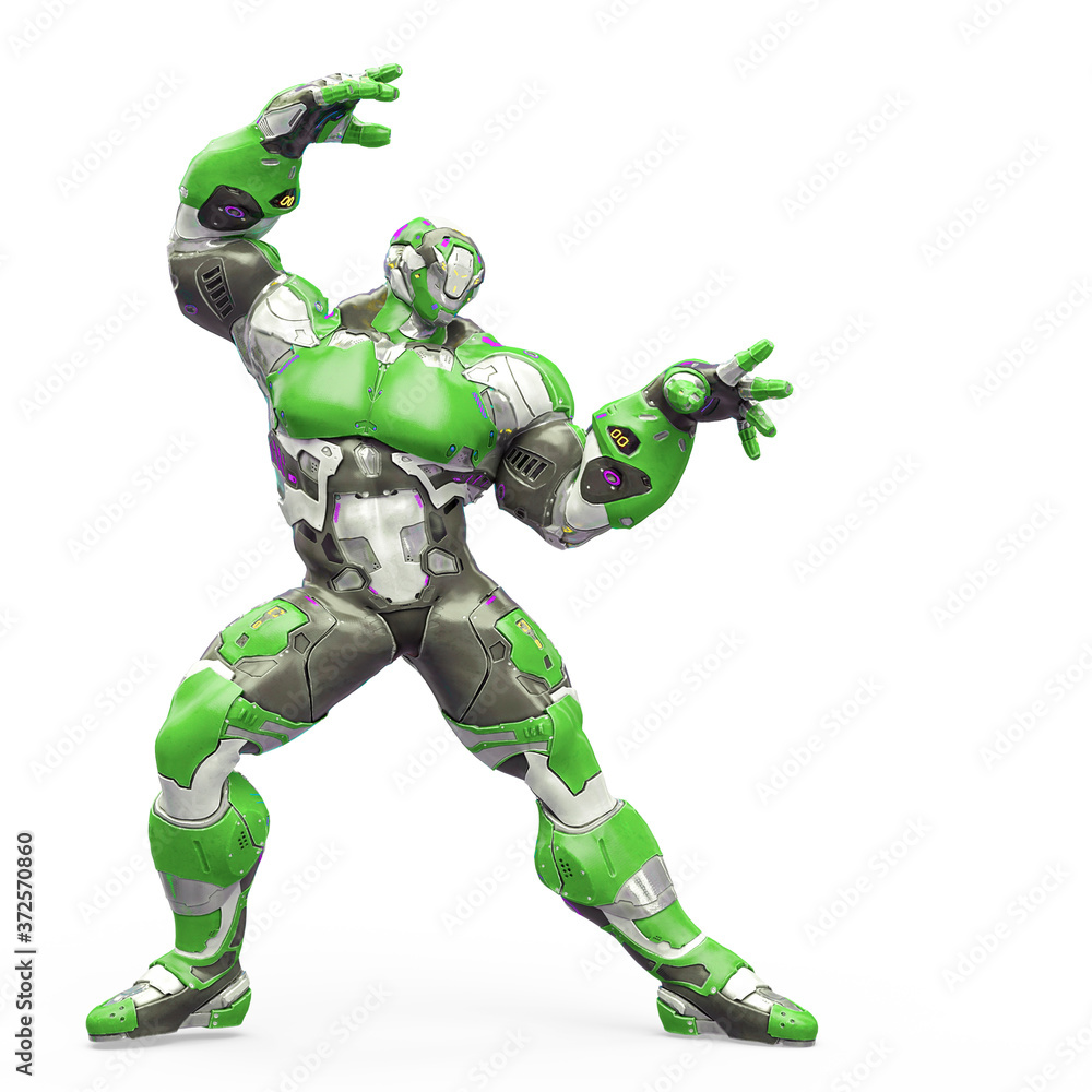 futuristic astronaut is doing a pin up pose in white background futuristic astronaut is doing a pin up pose in white background
