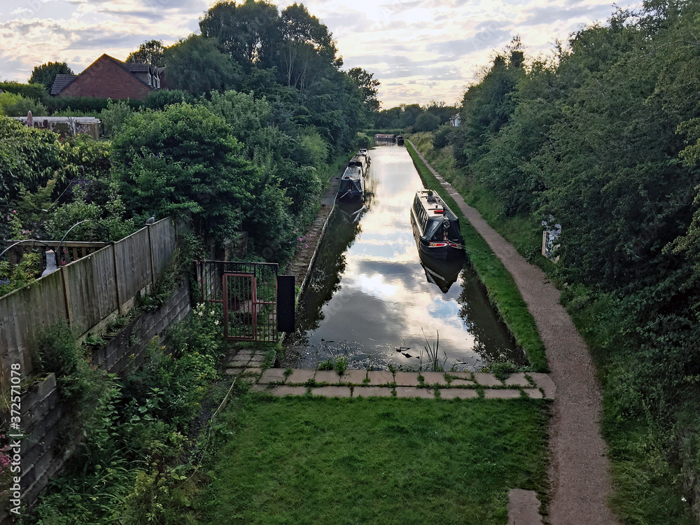 Fototapeta premium A view of the Canal at Whitchurch