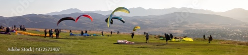 paraglider in the mountains