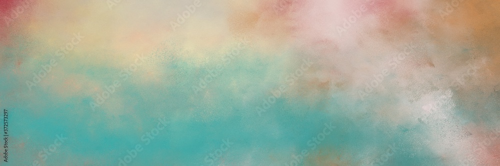 stunning abstract painting background graphic with dark gray, cadet blue and peru colors and space for text or image. can be used as header or banner