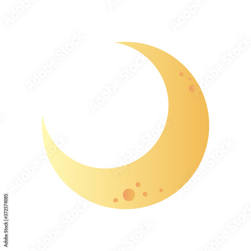 moon gradient style icon vector design