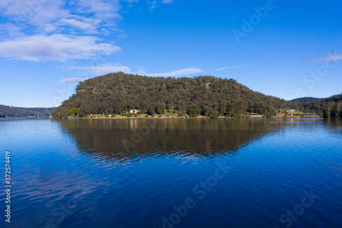 The Hawkesbury River at Wisemans Ferry in regional New South Wales in Australia