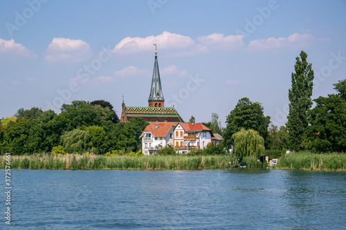 View from water of Geltow in Brandenburg, Germany