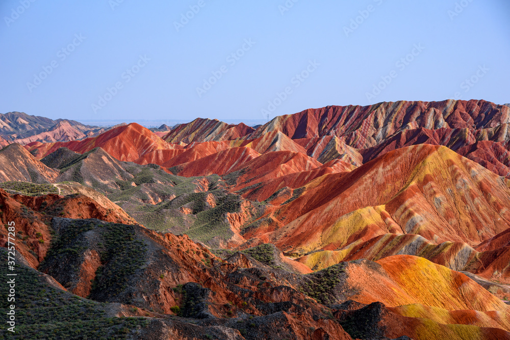 Rainbow Mountains at Zhangye Danxia National Geopark, Gansu, China