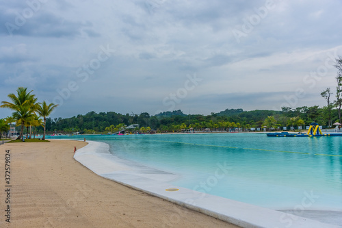 Fototapeta Naklejka Na Ścianę i Meble -  Beautiful tropical beach in Bintan Island, Indonesia