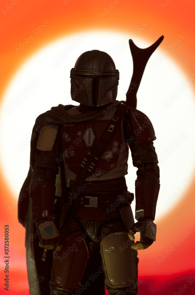 NEW YORK USA, APRIL 14 2020: Recreation of a scene from Star Wars The ...