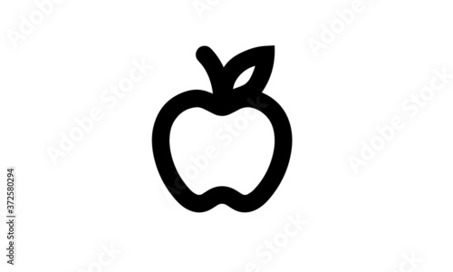 vector illustration of an apple