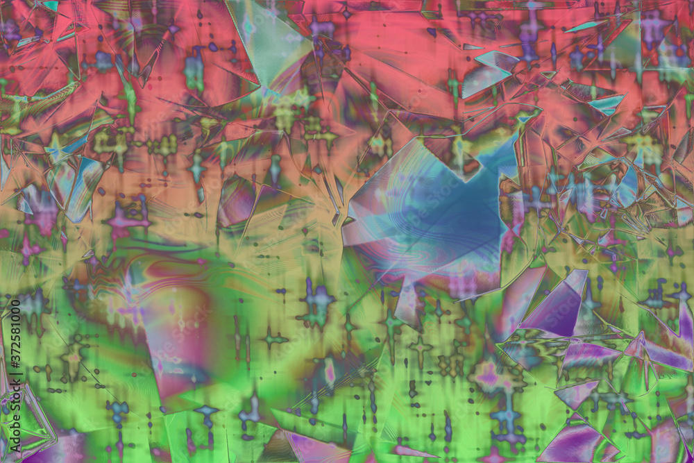 An abstract futuristic iridescent grunge background image.