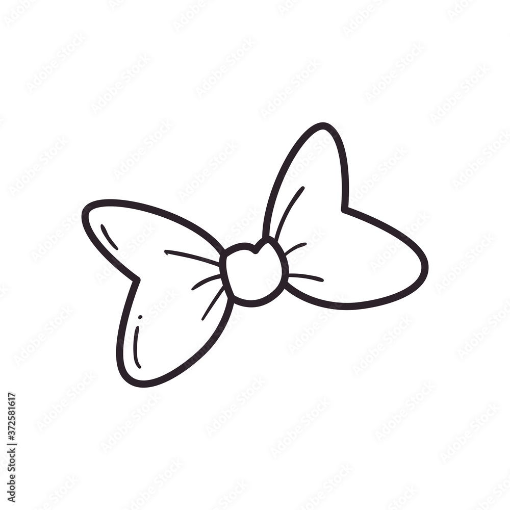 male bowtie line style icon vector design male bowtie line style icon vector design