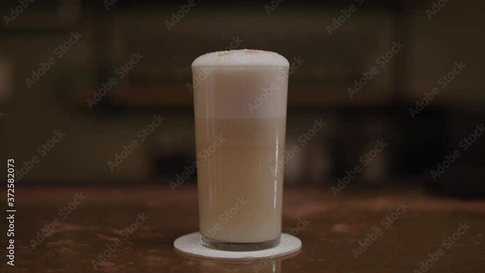 A drink on a table A drink on a table