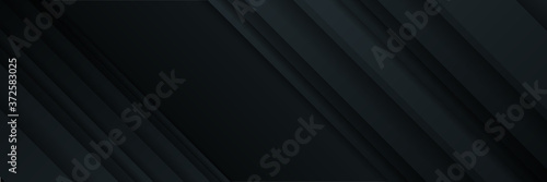 Rich modern black background texture, marbled stone or rock textured banner with elegant holiday color and design for wide banner. Blue dark background for wide banner 