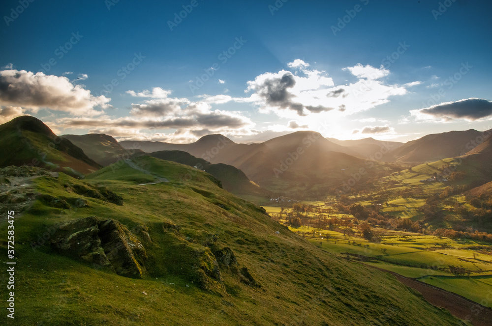newlands valley from catbells