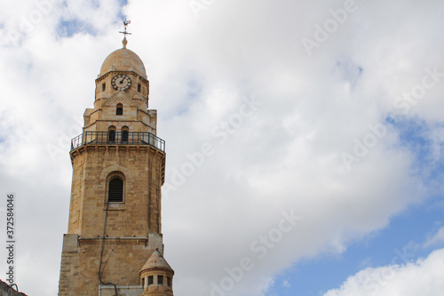 Wallpaper Mural mosque tower with cloudy sky behind Torontodigital.ca