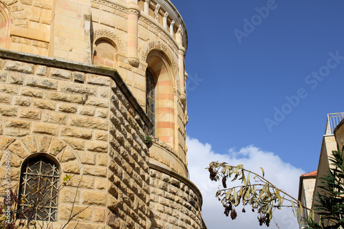 Wallpaper Mural Detail of the Dormition Abbey and dried tree near Old Jerusalem Torontodigital.ca
