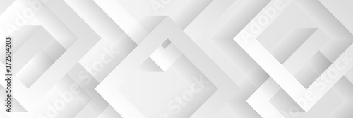 Modern white gray abstract web banner background creative design 