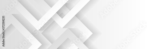 Modern white gray abstract web banner background creative design 