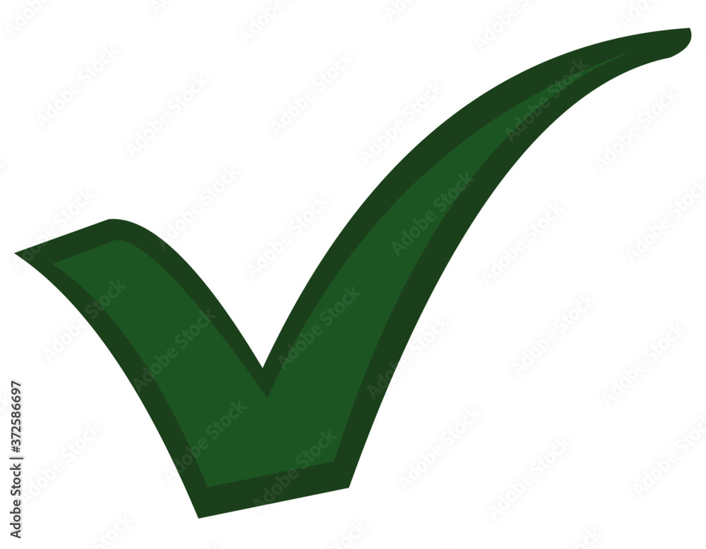 Vector emoticon illustration of a check symbol Stock Vector Adobe Stock