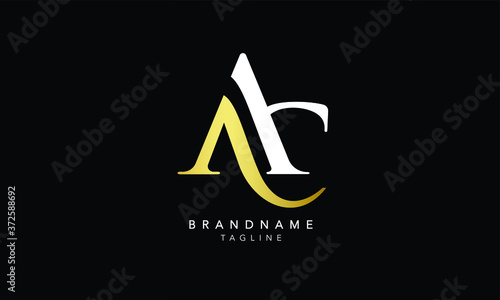 Alphabet letters Initials Monogram logo AC, CA, A and C