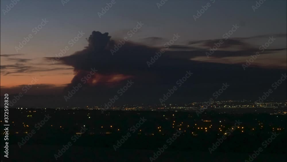 4K TIMELAPSE: A smokey summer brush fire erupts in the mountains of San Gabriel Canyon in Los Angeles California during sunset 4K TIMELAPSE: A smokey summer brush fire erupts in the mountains of San Gabriel Canyon in Los Angeles California during sunset
