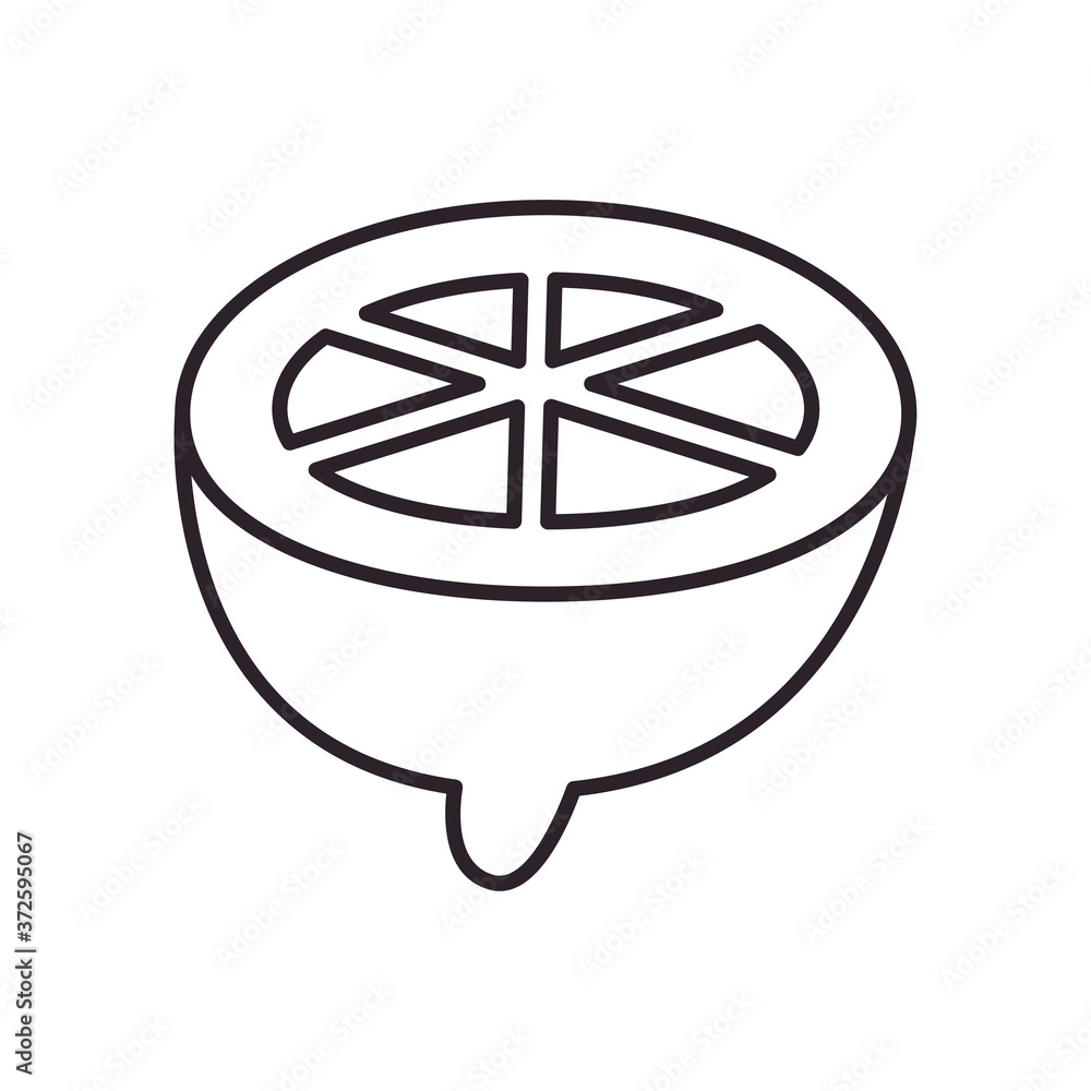 lemon line style icon vector design lemon line style icon vector design