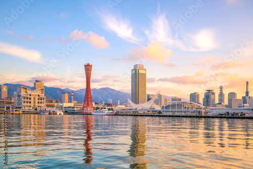 Skyline and Port of Kobe in Japan © f11photo