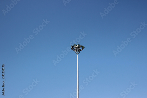  Large and tall spotlights are used for sports fields.