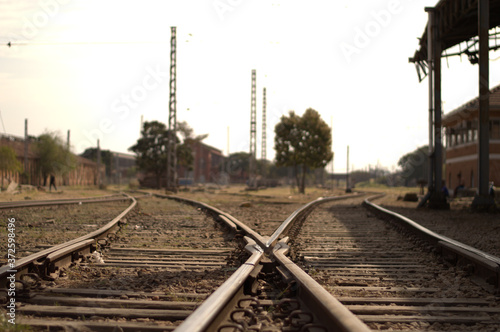 railroad tracks crossing