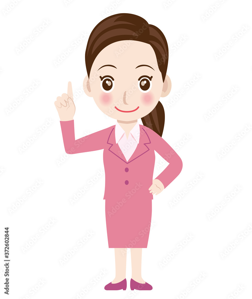 ナンバーワン1の指差しをする女性のベクトルイラストビジネスマン教師講師サラリーマン 全身白背景 Stock Vector Adobe Stock ナンバーワン1の指差しをする女性のベクトルイラストビジネスマン教師講師サラリーマン 全身白背景 Stock Vector Adobe Stock