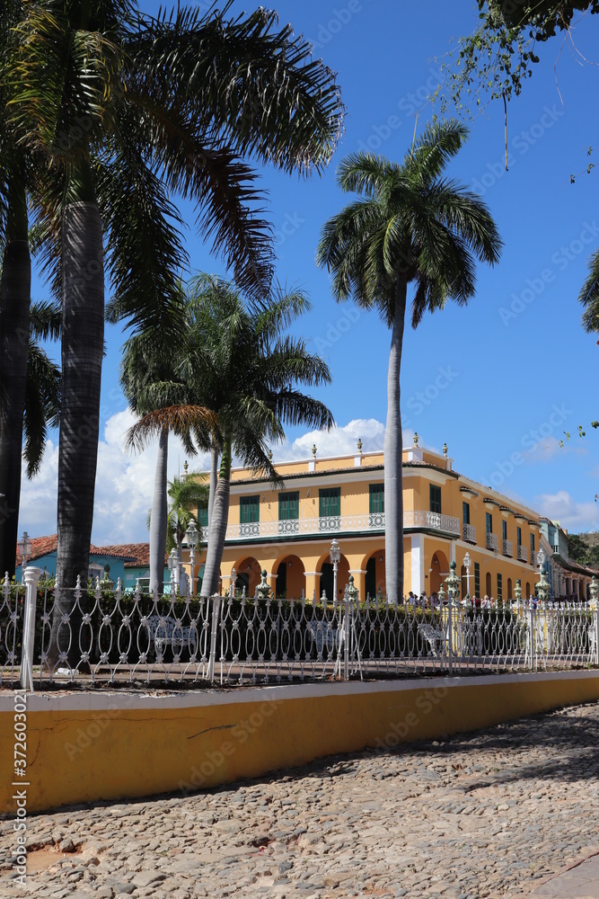 カリブ　キューバの古都トリニダー（トリニダード　Trinidad）博物館　Museo Romántico