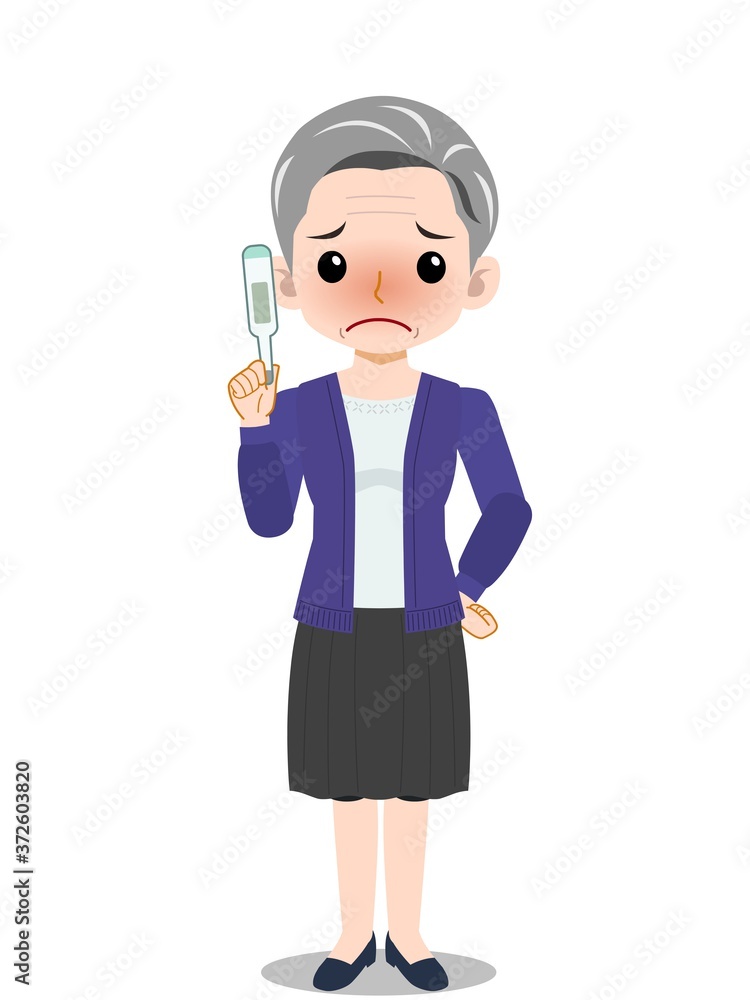 グレイヘアの清楚な女性