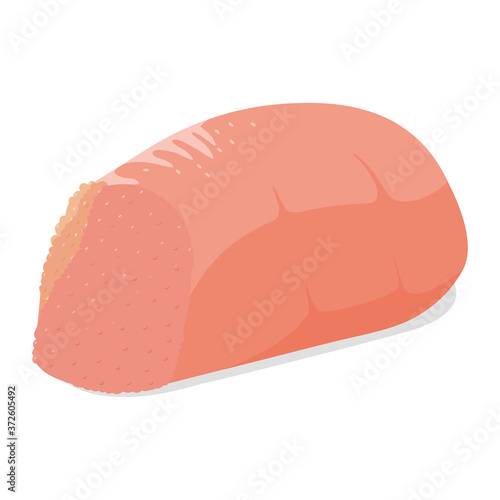 おにぎりの具のたらこのイラスト。