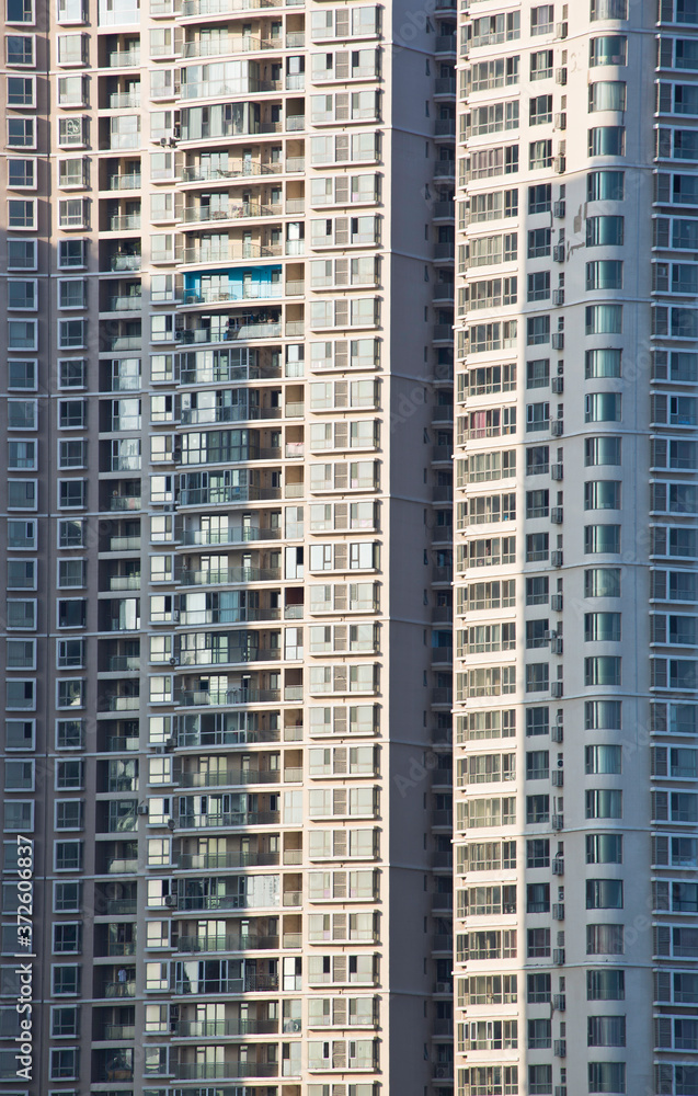 Naklejka premium beidaihe residental apartment block