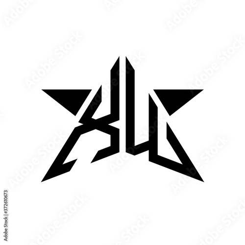 Initial Star Monogram Logo XW