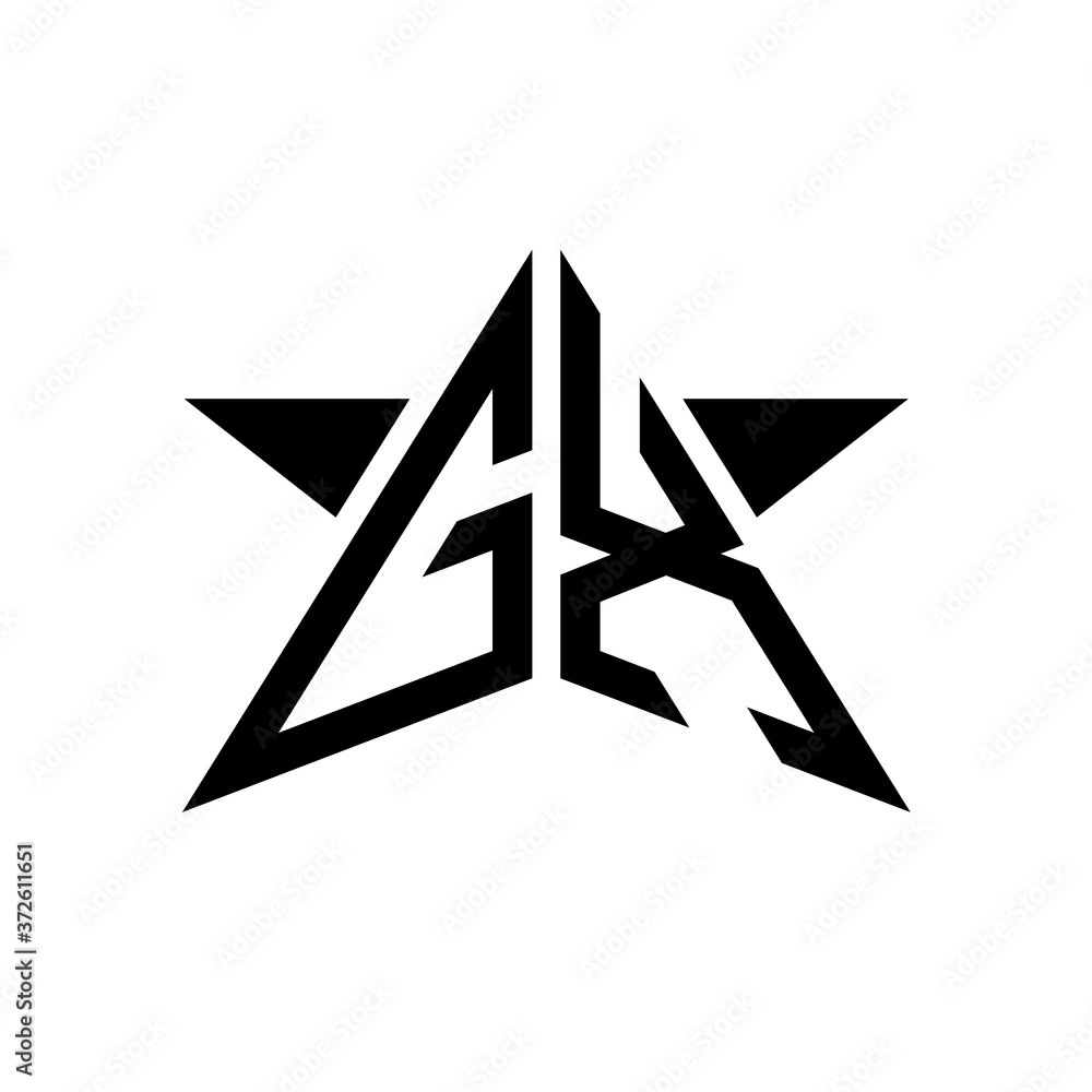 Initial Star Monogram Logo GX