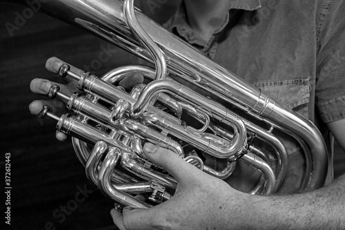 Close up of Tuba Player